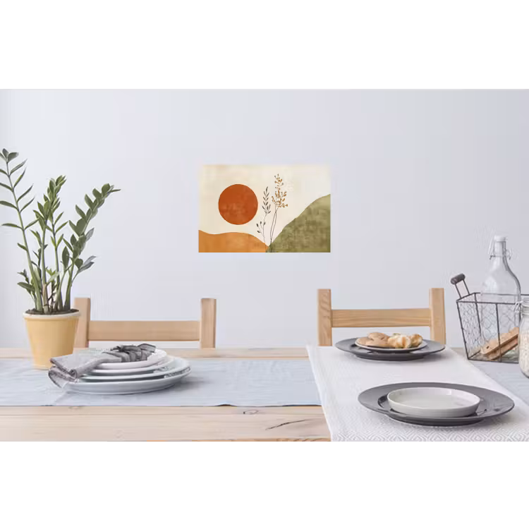Muursticker - Zon - Abstract - Takken - Oranje — 3