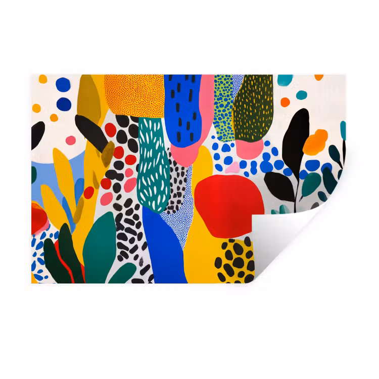 Muursticker - Stippen - Vormen - Modern - Kleuren — 1
