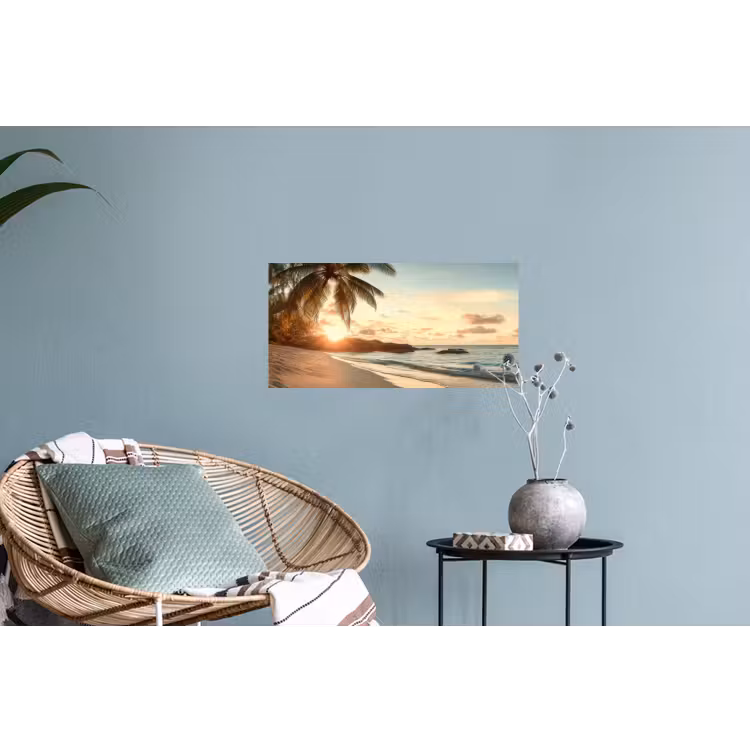 Muursticker - Strand - Palmbomen - Oceaan - Zonsondergang — 4