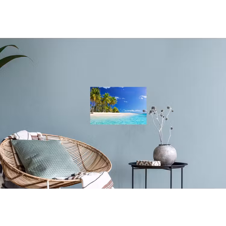 Muursticker - Strand - Zee - Palmboom - Zon - Zomer — 4
