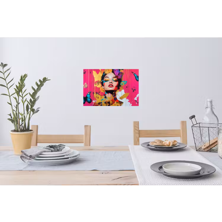 Muursticker - Vrouw - Abstract - Kleurrijk — 3