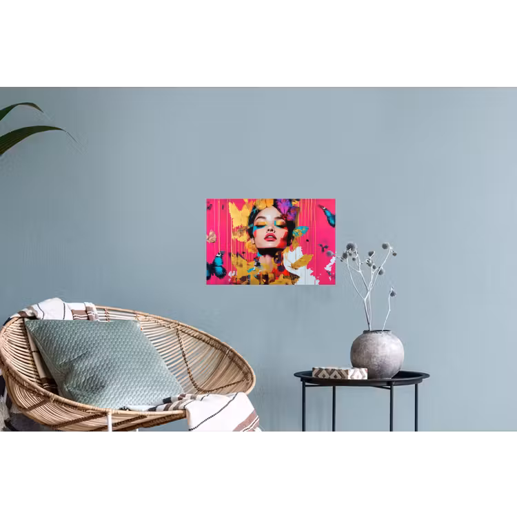 Muursticker - Vrouw - Abstract - Kleurrijk — 4