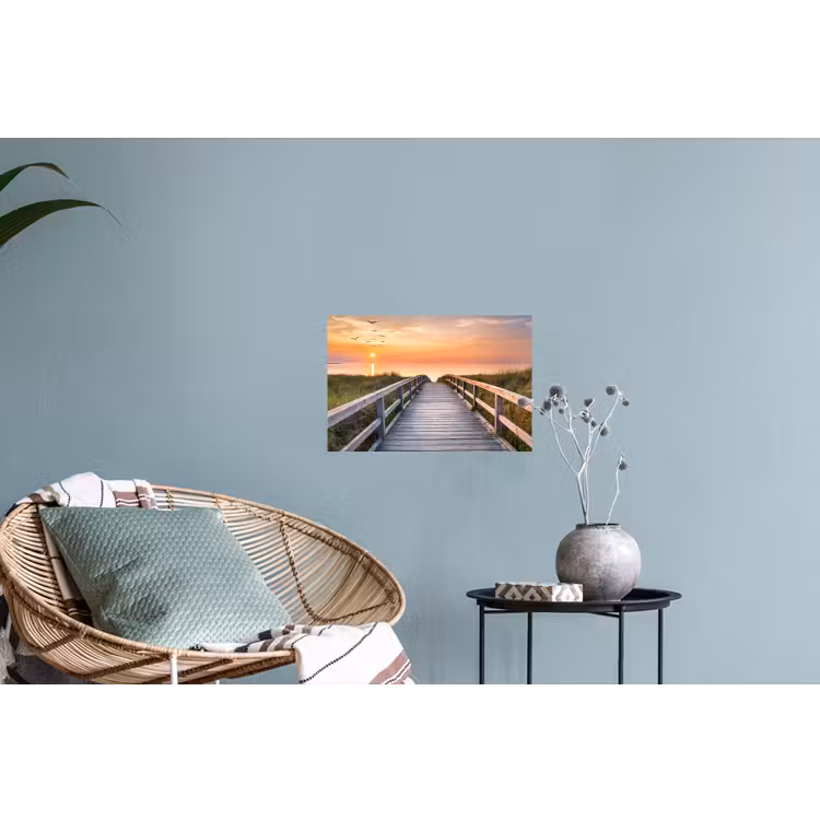 Muursticker - Zonsonderang - Zee - Pad - Gras - Duin - Vogels — 4