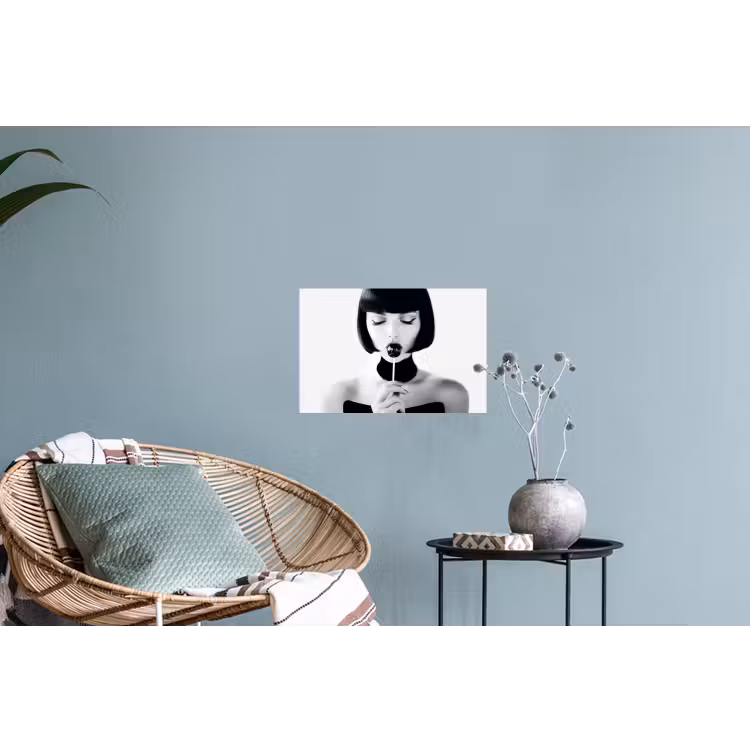 Muursticker - Vrouw - Lolly - Zwart - Wit — 4