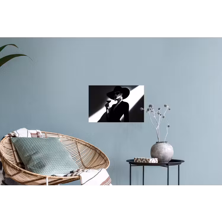 Muursticker - Vrouw - Wijn - Chic — 4