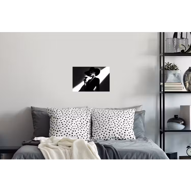 Muursticker - Vrouw - Wijn - Chic — 5