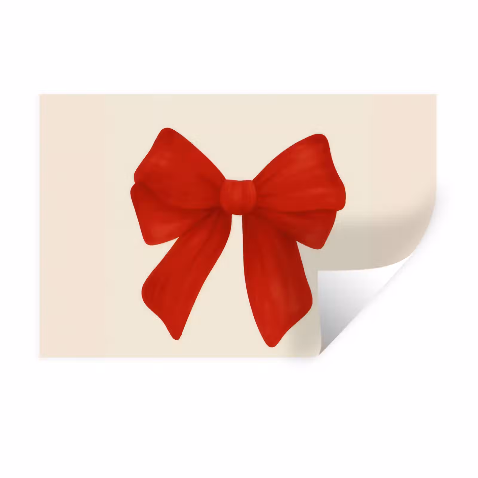 Muursticker - Strik - Symmetrisch - Rood - Lint — 1