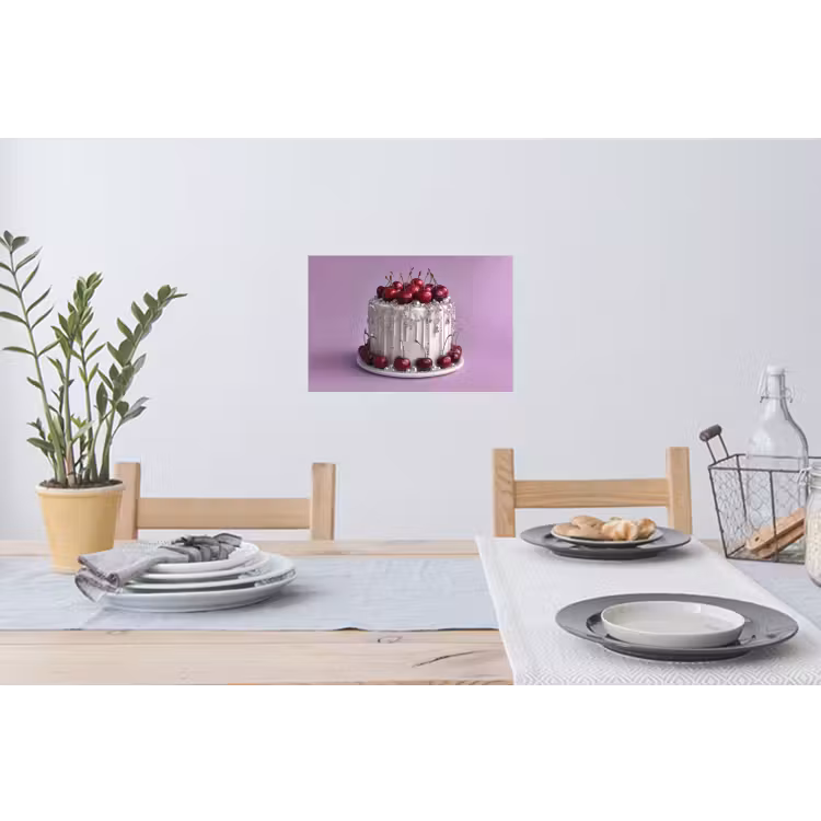Muursticker - Taart - Kersen - Juwelen - Rood — 3