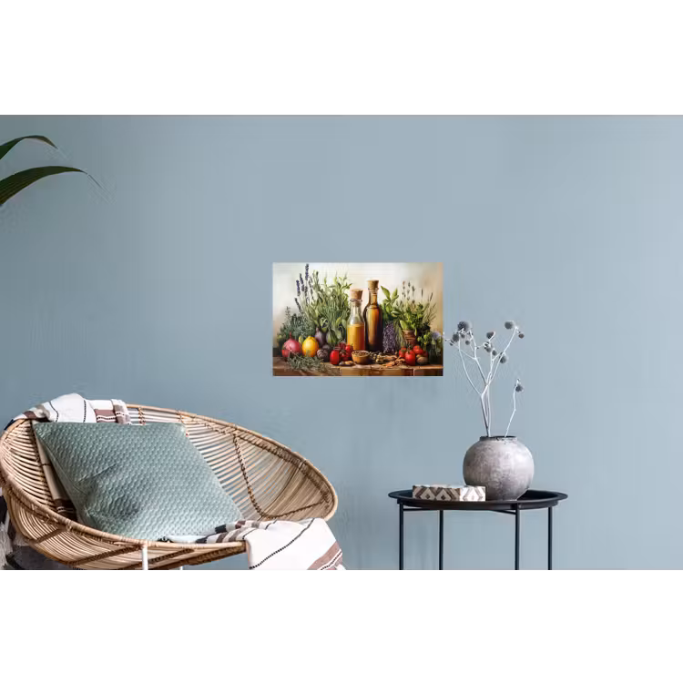 Muursticker - Stilleven - Kruiden - Specerijen - Fruit - Kleurrijk — 4