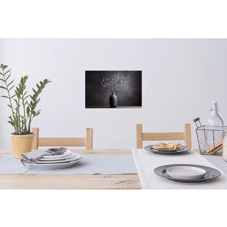 Muursticker - Takken - Vaas - Bolletjes - Wit — 3