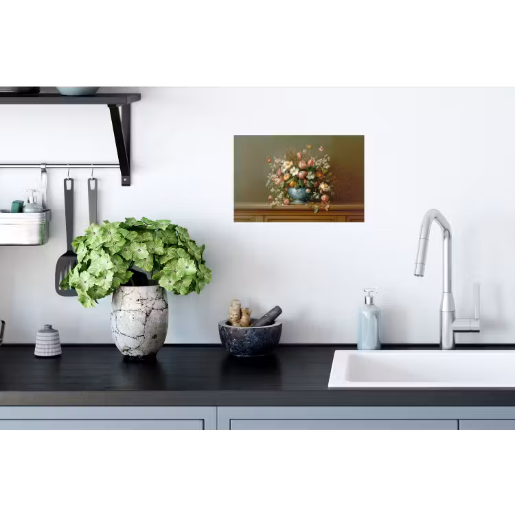 Muursticker - Vaas - Pastel - Kleuren - Bloemen — 2