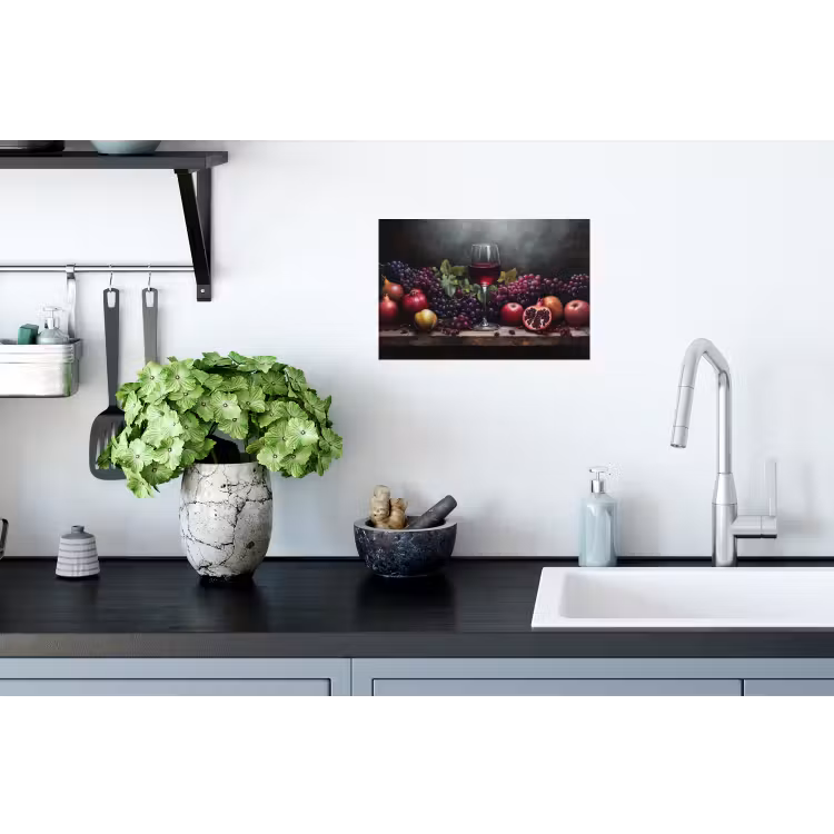 Muursticker - Wijn - Fruit - Stilleven — 2