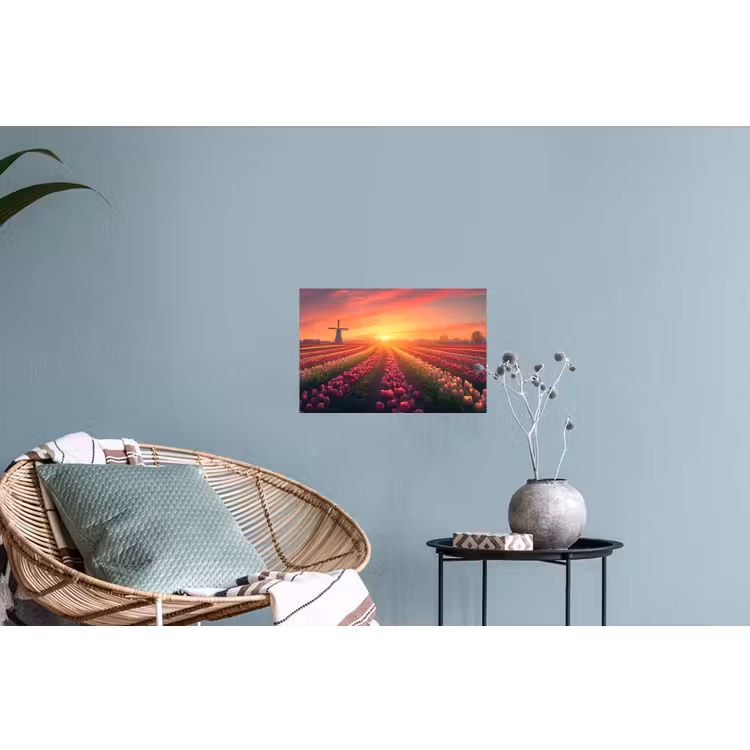 Muursticker - Windmolen - Zonsondergang - Landschap — 4
