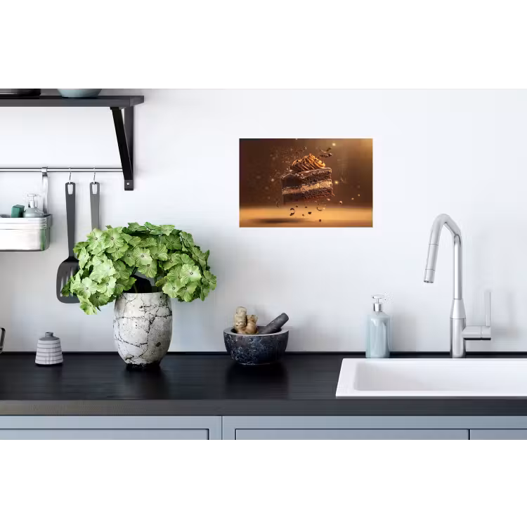 Muursticker - Taart - Chocolade - Eten - Brownie — 2