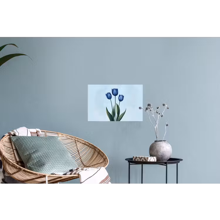 Muursticker - Tulpen - Blauw - Bladeren — 4