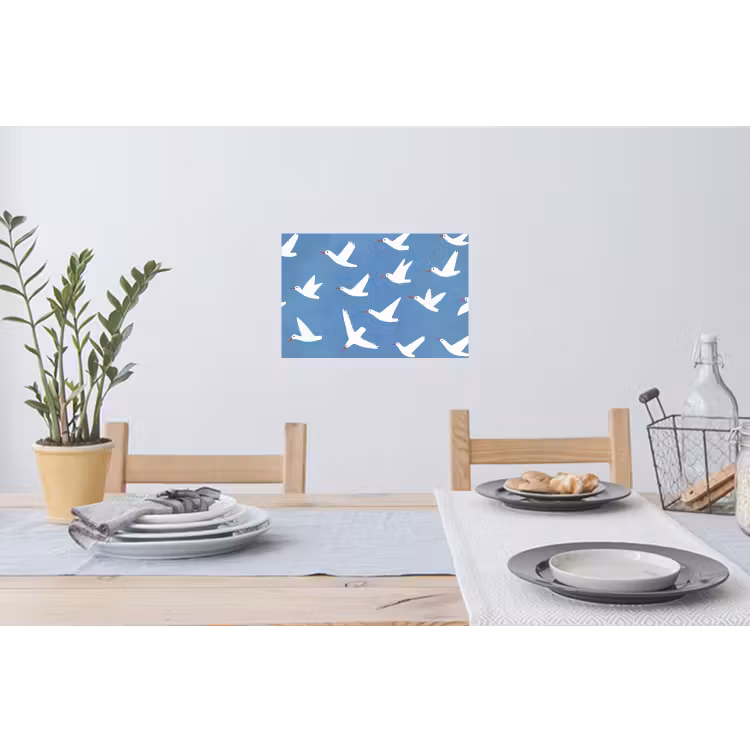 Muursticker - Vogels - Wit - Patroon — 3