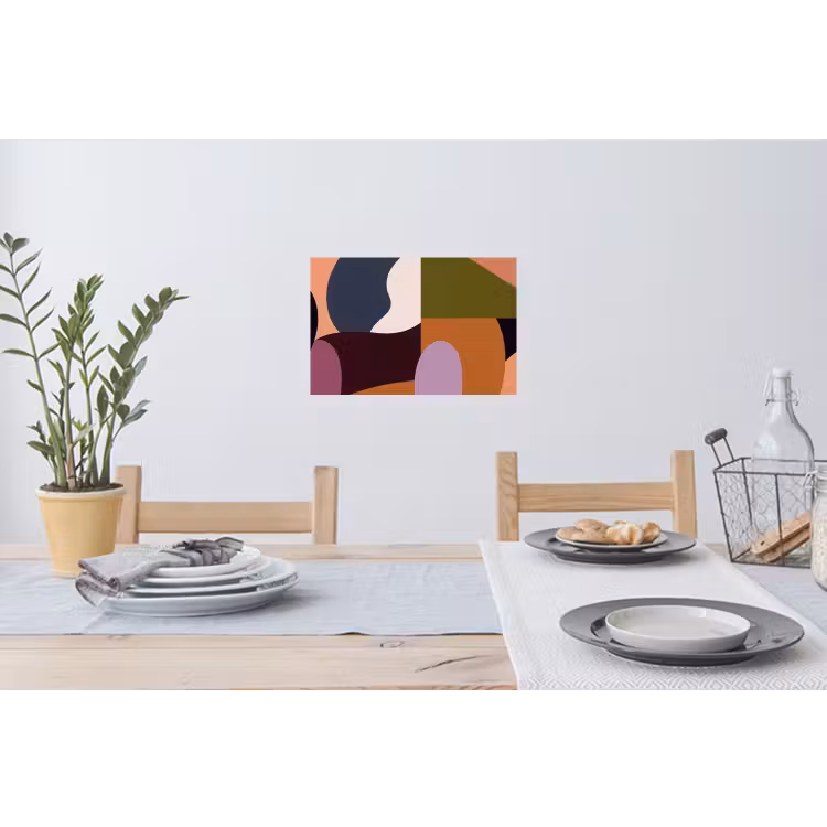 Muursticker - Vormen - Abstract - Kleuren - Vierkant — 3