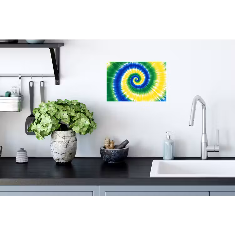 Muursticker - Spiraal - Groen - Draaiend — 2