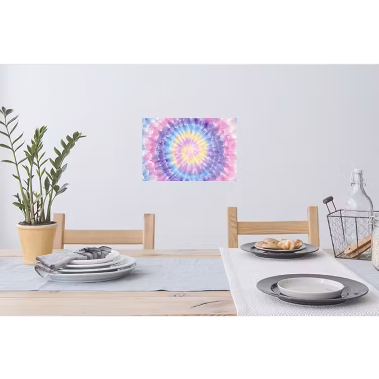 Muursticker - Spiraal - Tie dye - Pasteltinten — 3