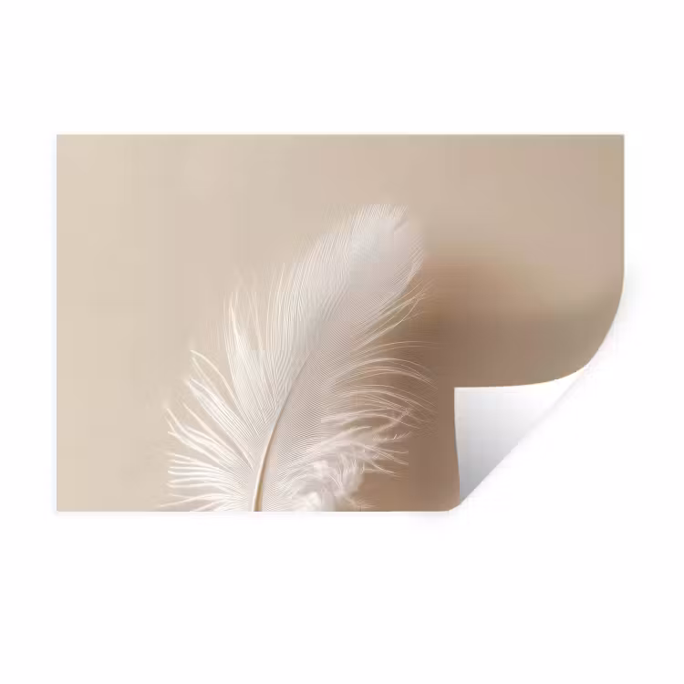Muursticker - Veer - Minimalistisch - Roze — 1