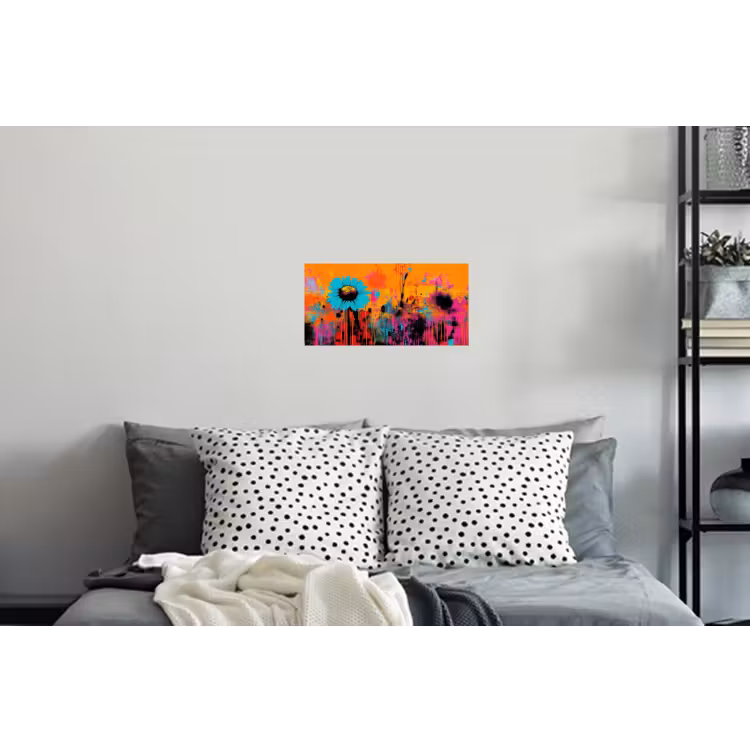 Muursticker - Zonnebloemen - Abstract - Oranje — 5