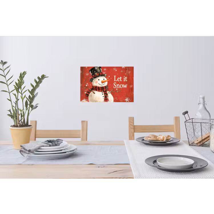 Muursticker - Sneeuwpret - Winter - Sneeuwpop — 3
