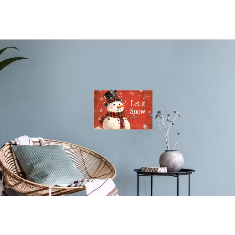 Muursticker - Sneeuwpret - Winter - Sneeuwpop — 4
