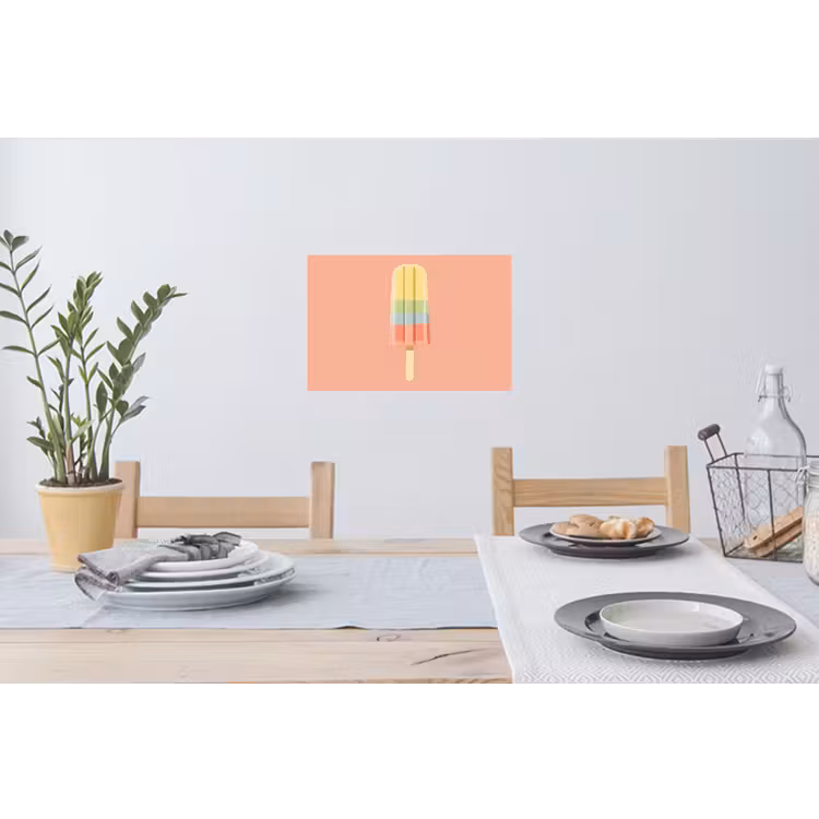 Muursticker - Waterijsje - Pasteltinten - Minimalistisch — 3