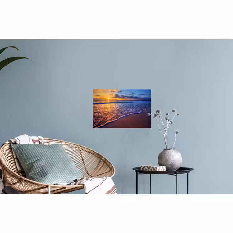 Muursticker - Zee - Strand - Zonsondergang - Wolken - Horizon — 4