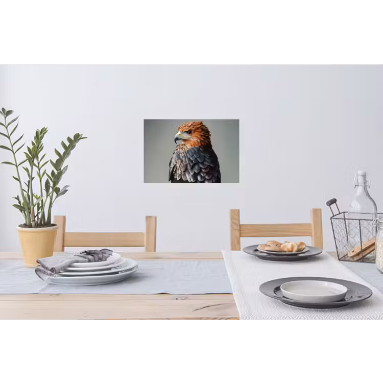 Muursticker - Vogel - Realistisch - Veren - Bruin — 3