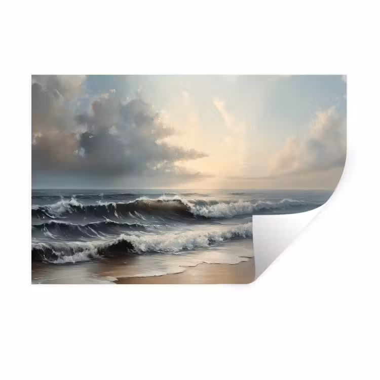 Muursticker - Strand - Zee - Zonsondergang — 1