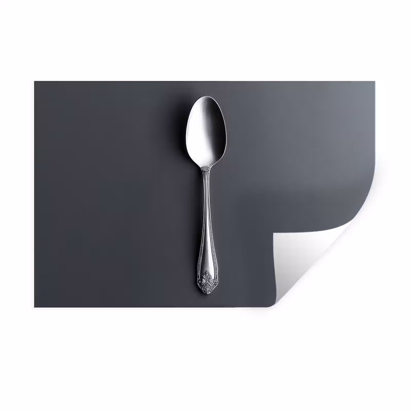 Muursticker - Zilver - Metaal - Lepel — 1