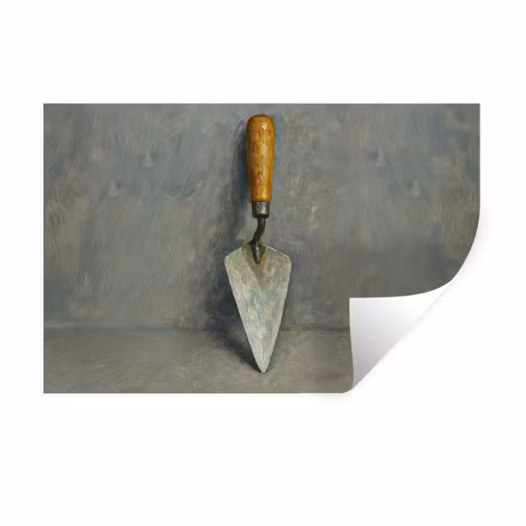 Muursticker - Troffel - Verf - Gereedschap — 1