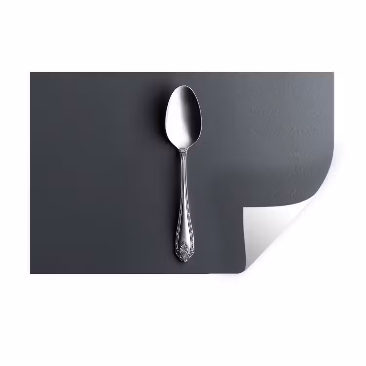 Muursticker - Zilver - Metaal - Lepel — 1
