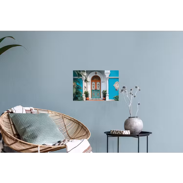 Muursticker - Zuilen - Sierlijke - Deur - Blauw — 4
