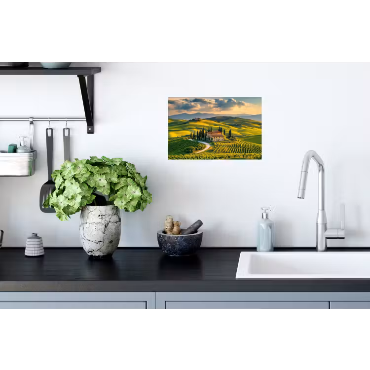 Muursticker - Toscane - Landschap - Wijngaarden — 2