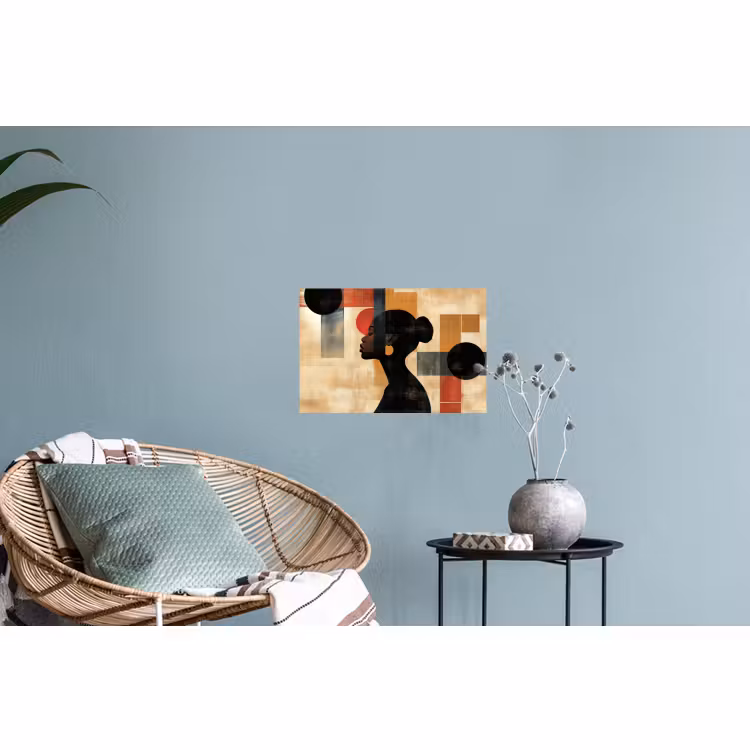 Muursticker - Zijaanzicht - Vrouw - Vormen — 4