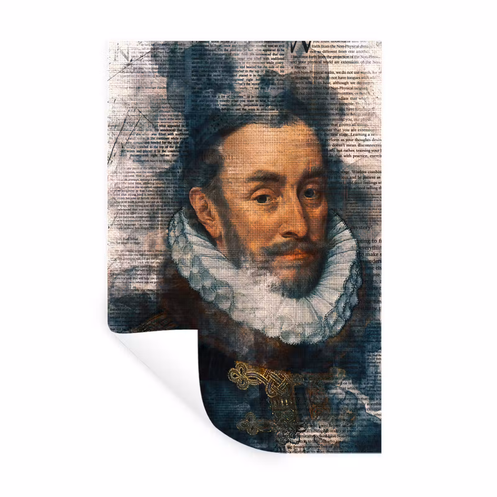 Muursticker - Willem van Oranje - Adriaen Thomasz - Krant — 1