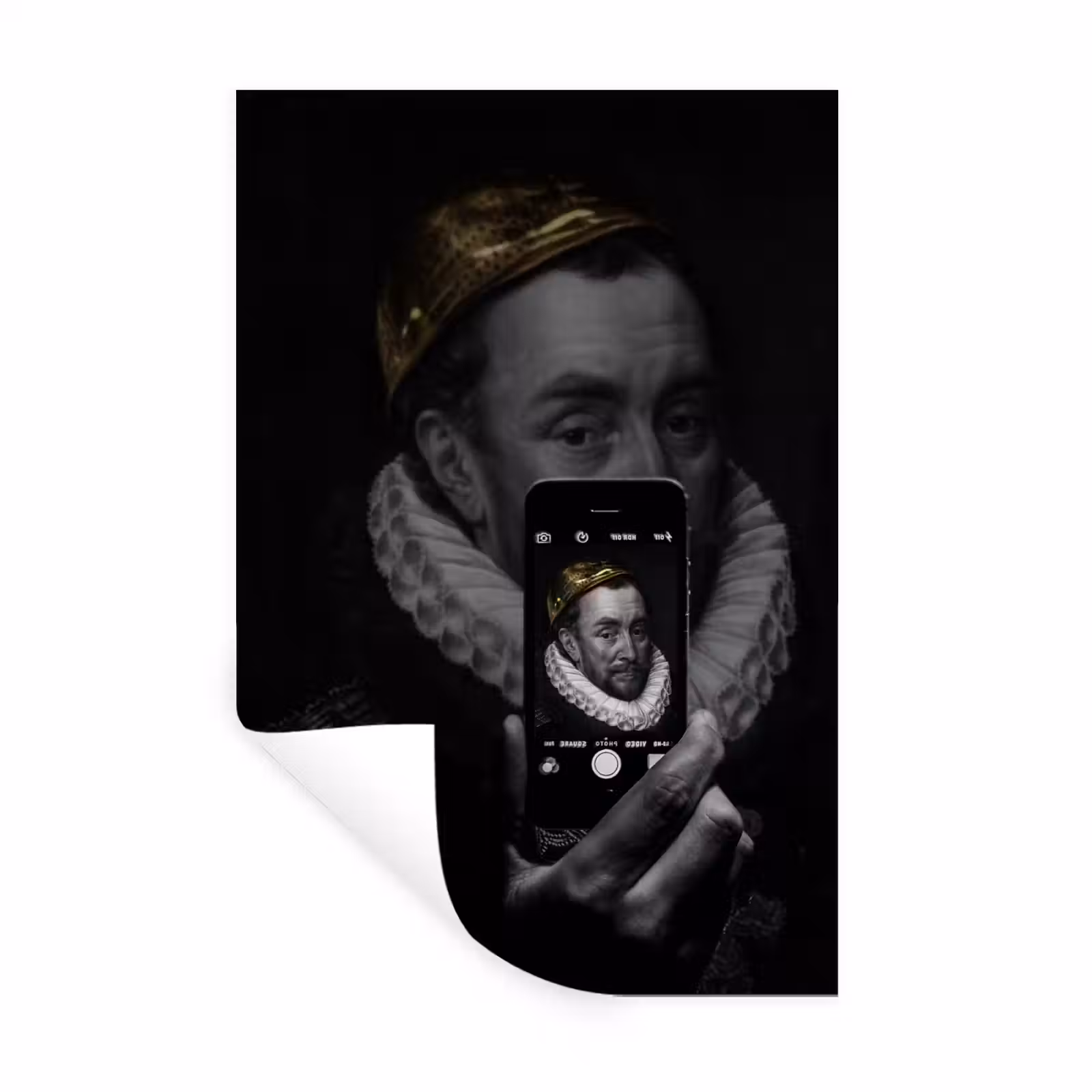 Muursticker - Willem van Oranje - Adriaen Thomasz - Smartphone — 1
