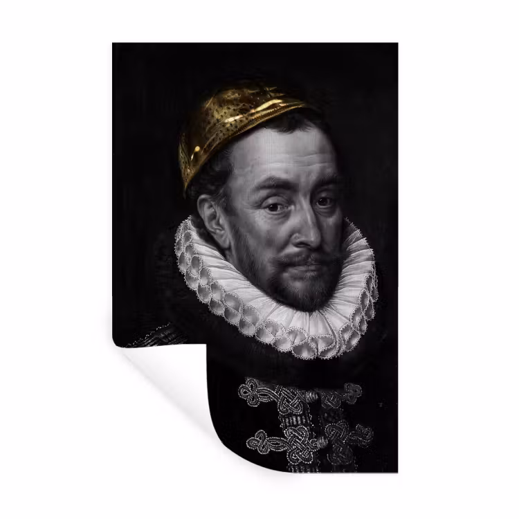 Muursticker - Willem van Oranje - Adriaen Thomasz - Goud — 1