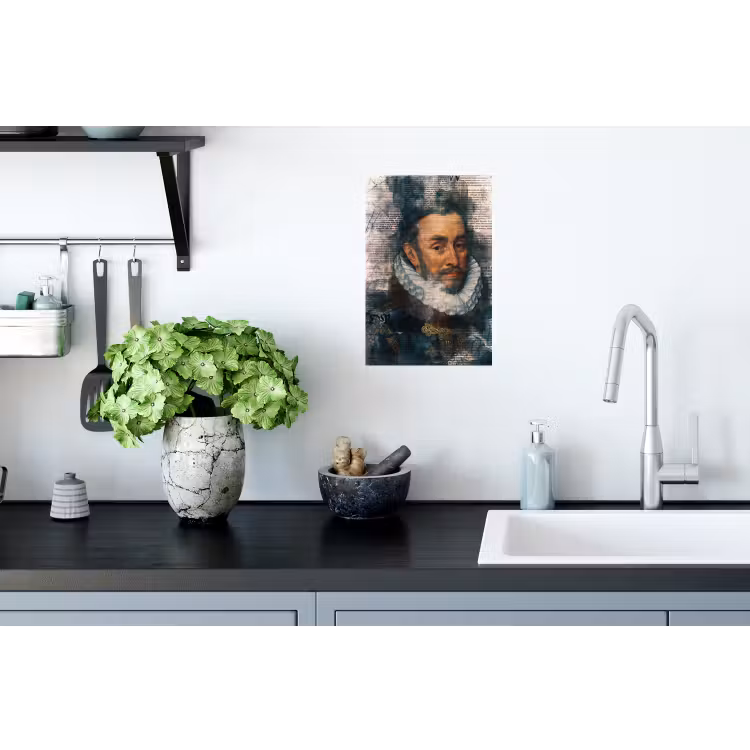 Muursticker - Willem van Oranje - Adriaen Thomasz - Krant — 2