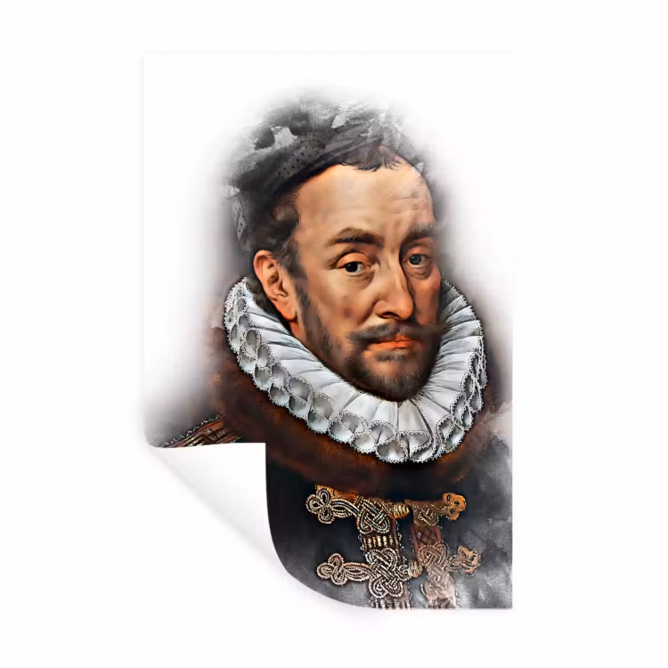 Muursticker - Willem van Oranje - Adriaen Thomasz - Rook — 1