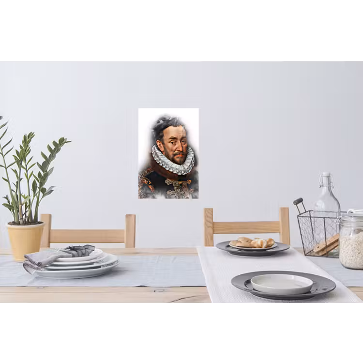 Muursticker - Willem van Oranje - Adriaen Thomasz - Rook — 3