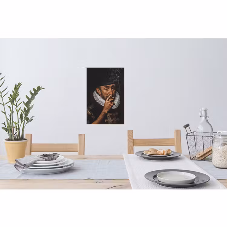 Muursticker - Willem van Oranje - Adriaen Thomasz - Sigaretten — 3