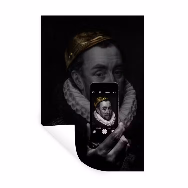Muursticker - Willem van Oranje - Adriaen Thomasz - Smartphone — 1