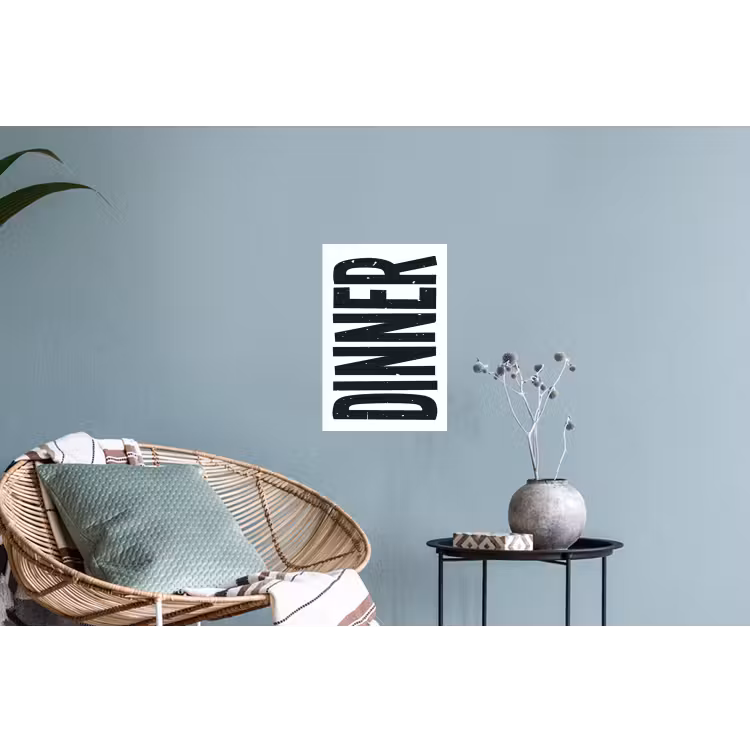 Muursticker - Zwart - Decoratie - Vintage - Eten — 4