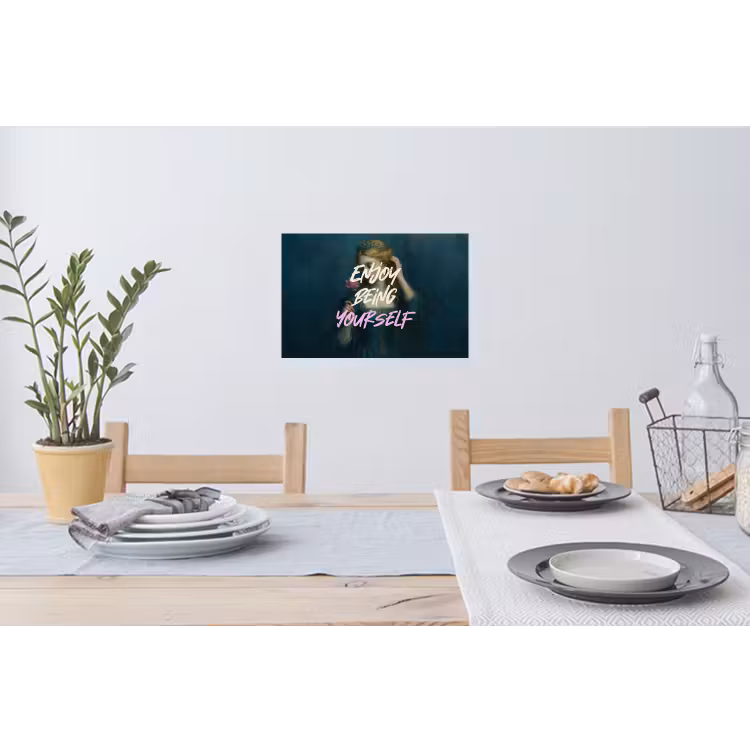 Muursticker - Vrouw - Roos - Quote — 3