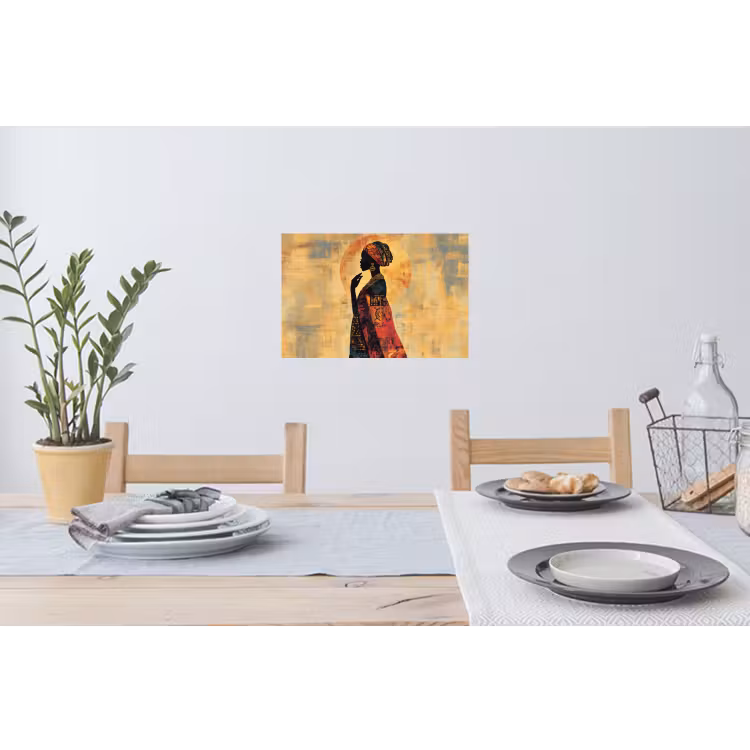 Muursticker - Vrouw - Silhouet - Patronen - Sierlijk — 3