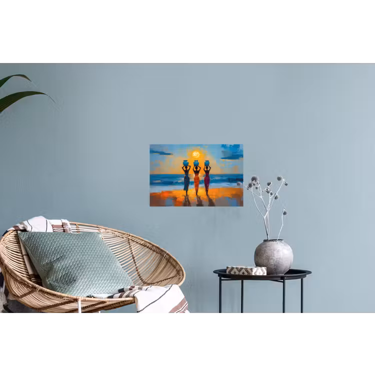Muursticker - Vrouwen - Strand - Zondsondergang — 4
