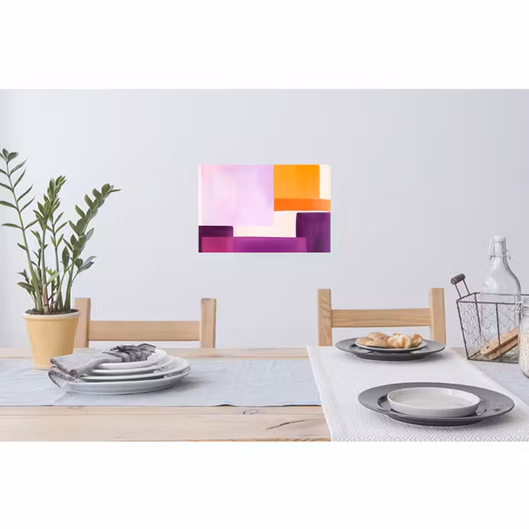 Muursticker - Vlakken - Abstract - Rechthoekig - Oranje — 3